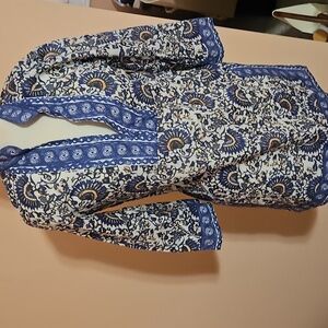 Cotton Boho Tori Burch Tunic XS EUC